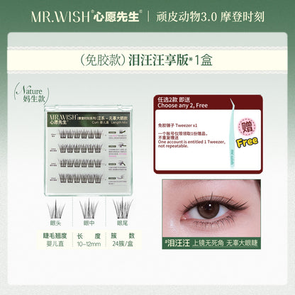 Mr.Wish心愿先生 免胶假睫毛(鸟啾啾/美鼠了/狐白白) - CHIHIRO COLLECTION