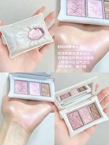 千妍 宝枕三色眼影盘