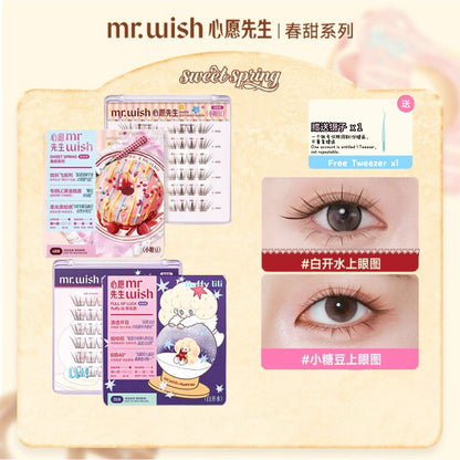 MR.WISH 心愿先生 春甜系列免胶假睫毛-小糖豆/桃桃乐 - CHIHIRO COLLECTION