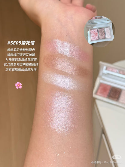 千妍 宝枕三色眼影盘