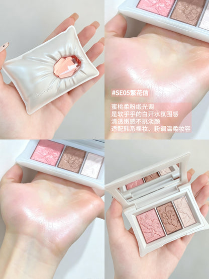千妍 宝枕三色眼影盘