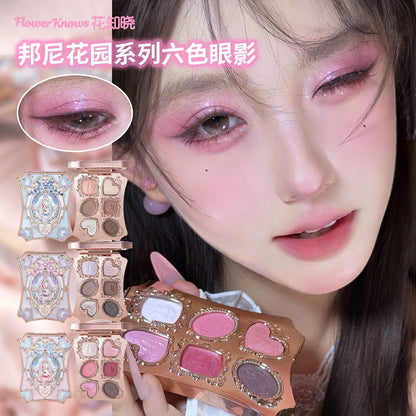 （2月头发货）花知晓x邦尼花园 六色眼影盘 - CHIHIRO COLLECTION