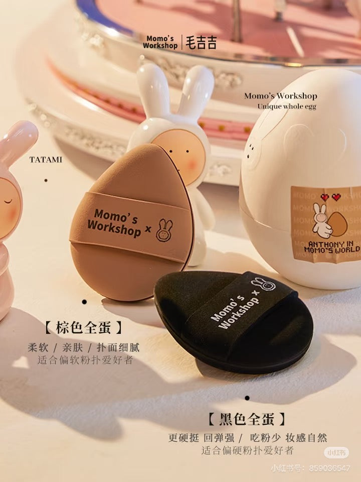 毛吉吉粉扑-黑蛋宁/迷你mix多用粉扑/Tatami粉扑 - CHIHIRO COLLECTION