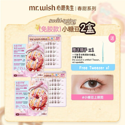 MR.WISH 心愿先生 春甜系列免胶假睫毛-小糖豆/桃桃乐 - CHIHIRO COLLECTION