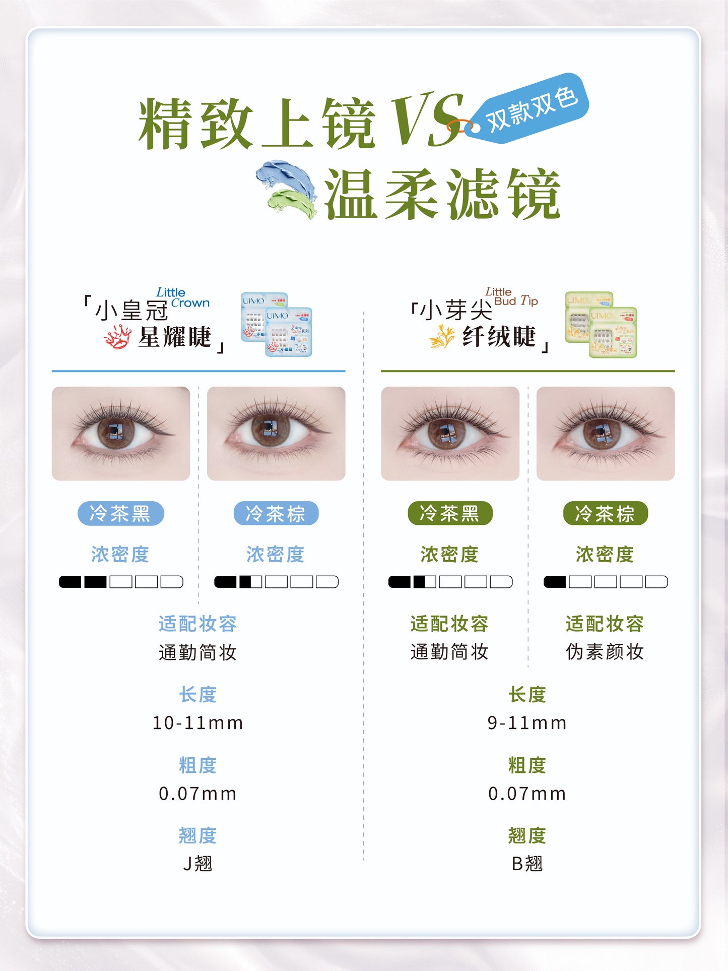 UIMO 不倒手系列 免胶假睫毛(仿真自然)
