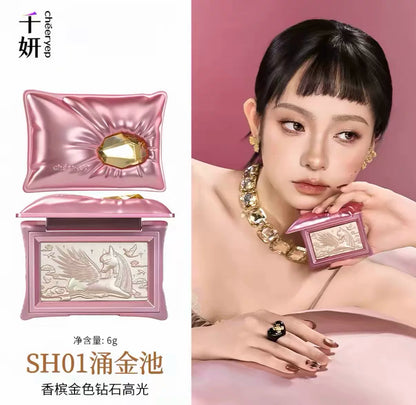 千妍 宝枕绮梦 高光粉/哑光高光/珠光高光日
