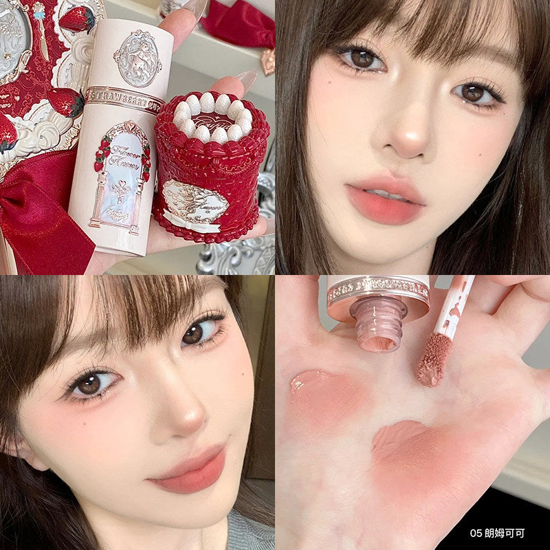 花知晓 红草莓丘比特 液体腮红
