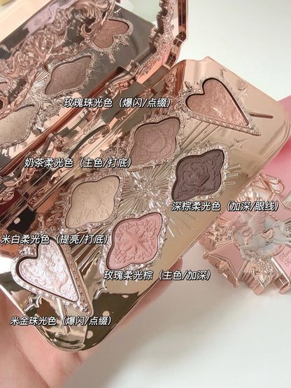 花知晓 骑士独角兽系列 - 六色丝缎眼影盘 - CHIHIRO COLLECTION