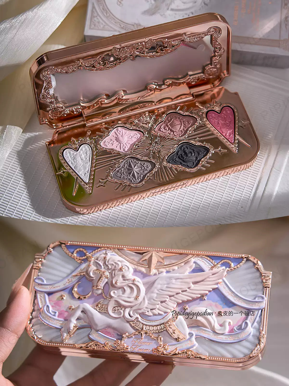 花知晓 骑士独角兽系列 - 六色丝缎眼影盘 - CHIHIRO COLLECTION