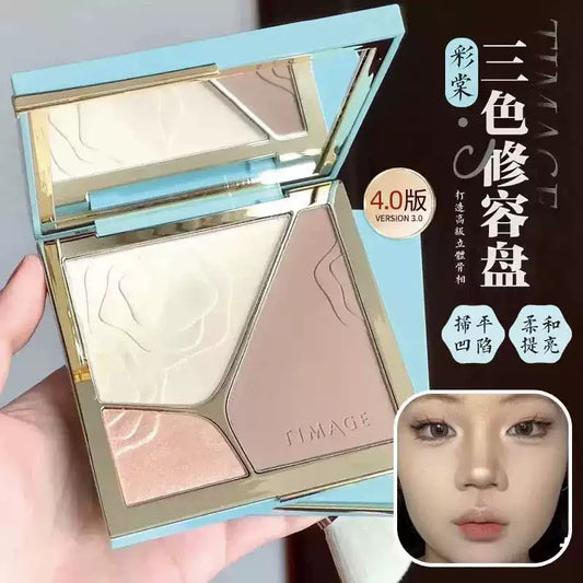 4.0 TIMAGE彩棠 三色修容盘(高光修容一体盘)