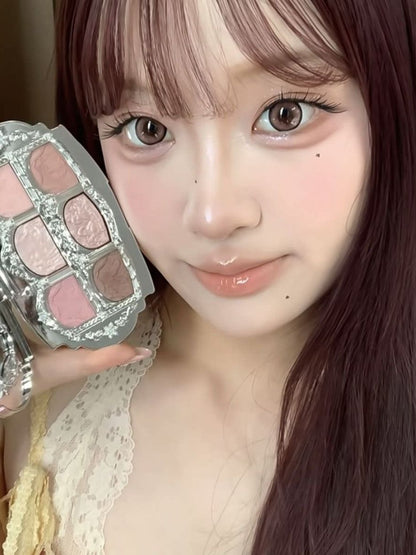 花知晓 雪花芭蕾 六色丝缎眼影盘