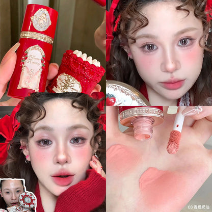 花知晓 红草莓丘比特 液体腮红