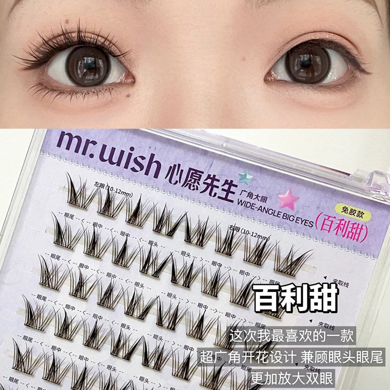(许愿星系列)Mr.Wish心愿先生 免胶假睫毛-百利甜/白开水
