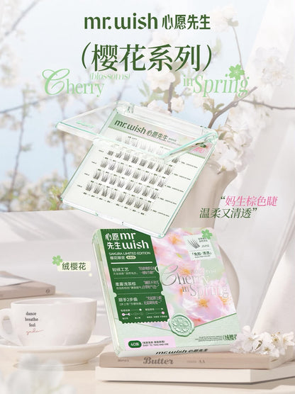 (樱花系列)Mr.Wish心愿先生 免胶假睫毛  -原野樱/素颜睫/绒樱花/氧气睫