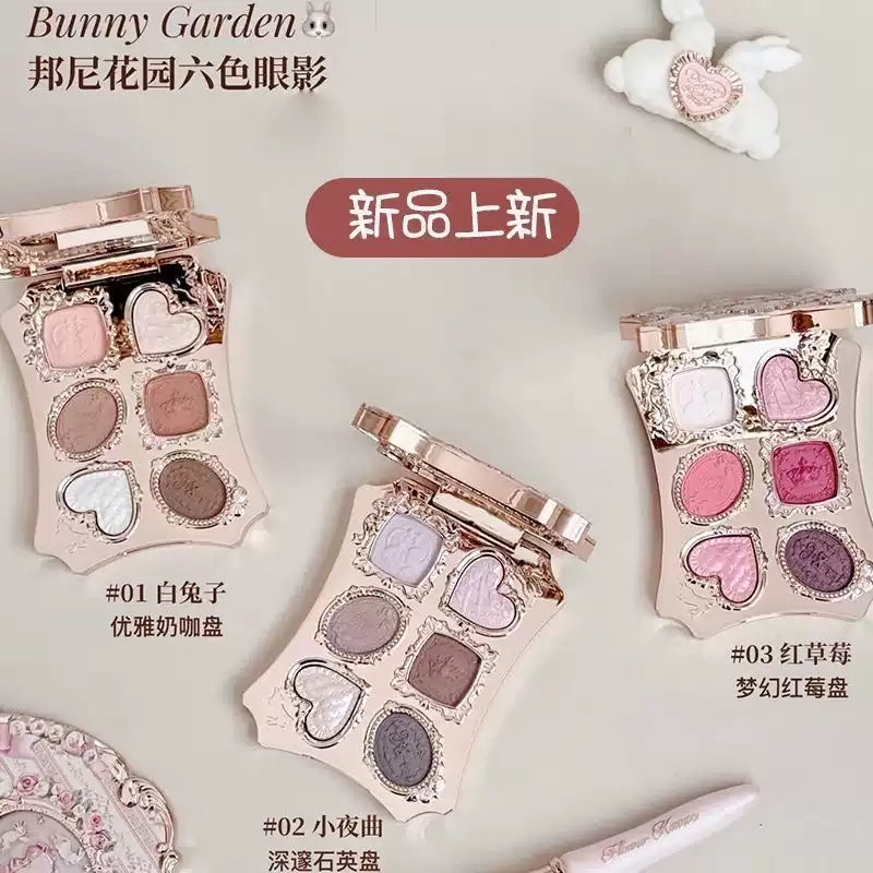 （2月头发货）花知晓x邦尼花园 六色眼影盘 - CHIHIRO COLLECTION