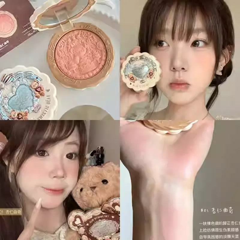 花知晓 甜心小熊  丝缎浮雕腮红 - CHIHIRO COLLECTION