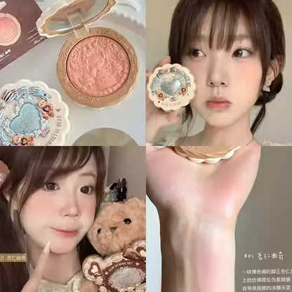 花知晓 甜心小熊  丝缎浮雕腮红 - CHIHIRO COLLECTION