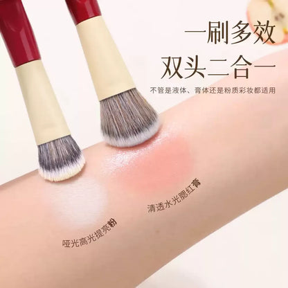 爱物极物 身双头腮红刷（各种质地腮红/高光/修容）