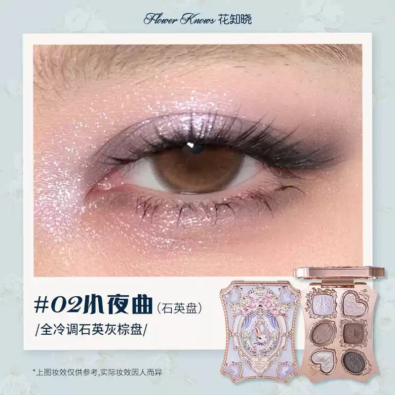 （2月头发货）花知晓x邦尼花园 六色眼影盘 - CHIHIRO COLLECTION